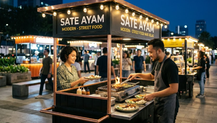 Street Food Naik Kelas Dengan Konsep Modern